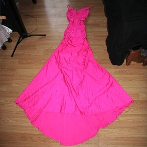 Windsor Hot Pink Mermaid Prom Gown